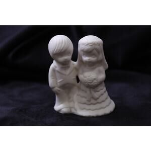 Bride and Groom, Figurine, Cake Topper, White, Wedding, Accent, ~ 250724-WH 1326